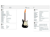 Fender Vintera III Early 60s Stratocaster RW Black Fender Vintera III Early 60s Stratocaster RW Black